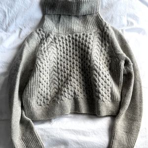 Club Monaco cropped turtleneck sweater